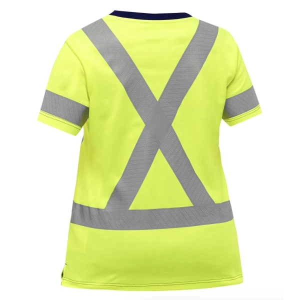 Bisley® ANSI Type R Class 2 and CSA Z96 Class 2 Women's X-Back Short Sleeve Shirt, 1 EA #313W1118X - Image 4